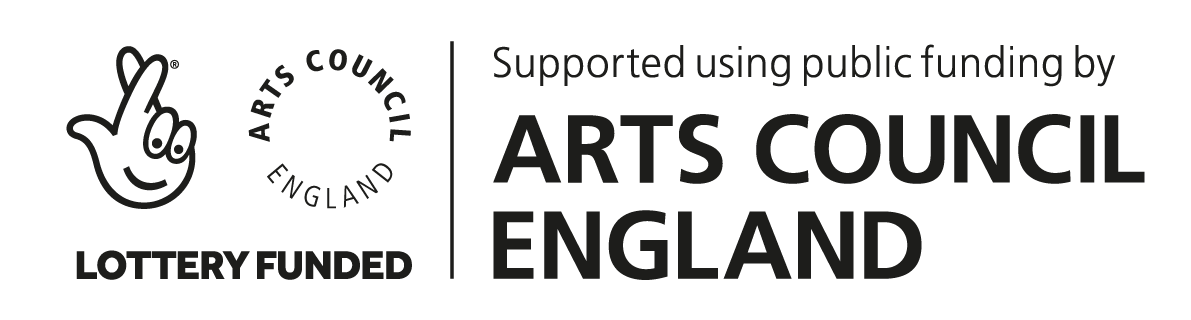 Arts Council / National Lottery funded logo.